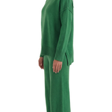 Jean Knit Turtleneck Sweater and Pants Set
