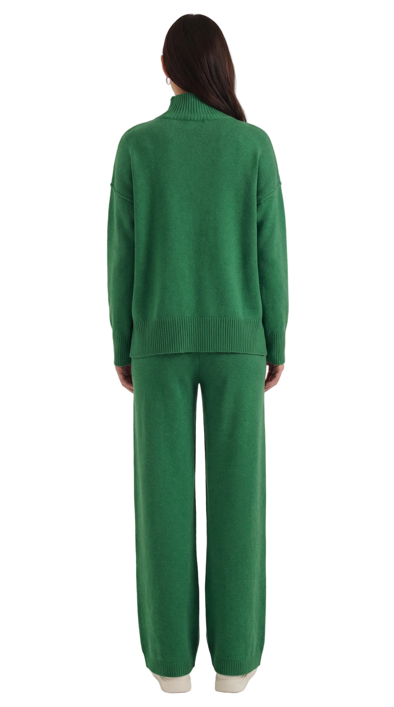 Jean Knit Turtleneck Sweater and Pants Set