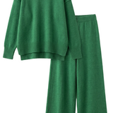 Jean Knit Turtleneck Sweater and Pants Set