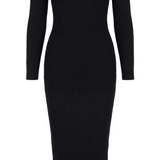 Sheila Ribbed Bodycon Midi Dress