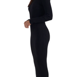 Sheila Ribbed Bodycon Midi Dress