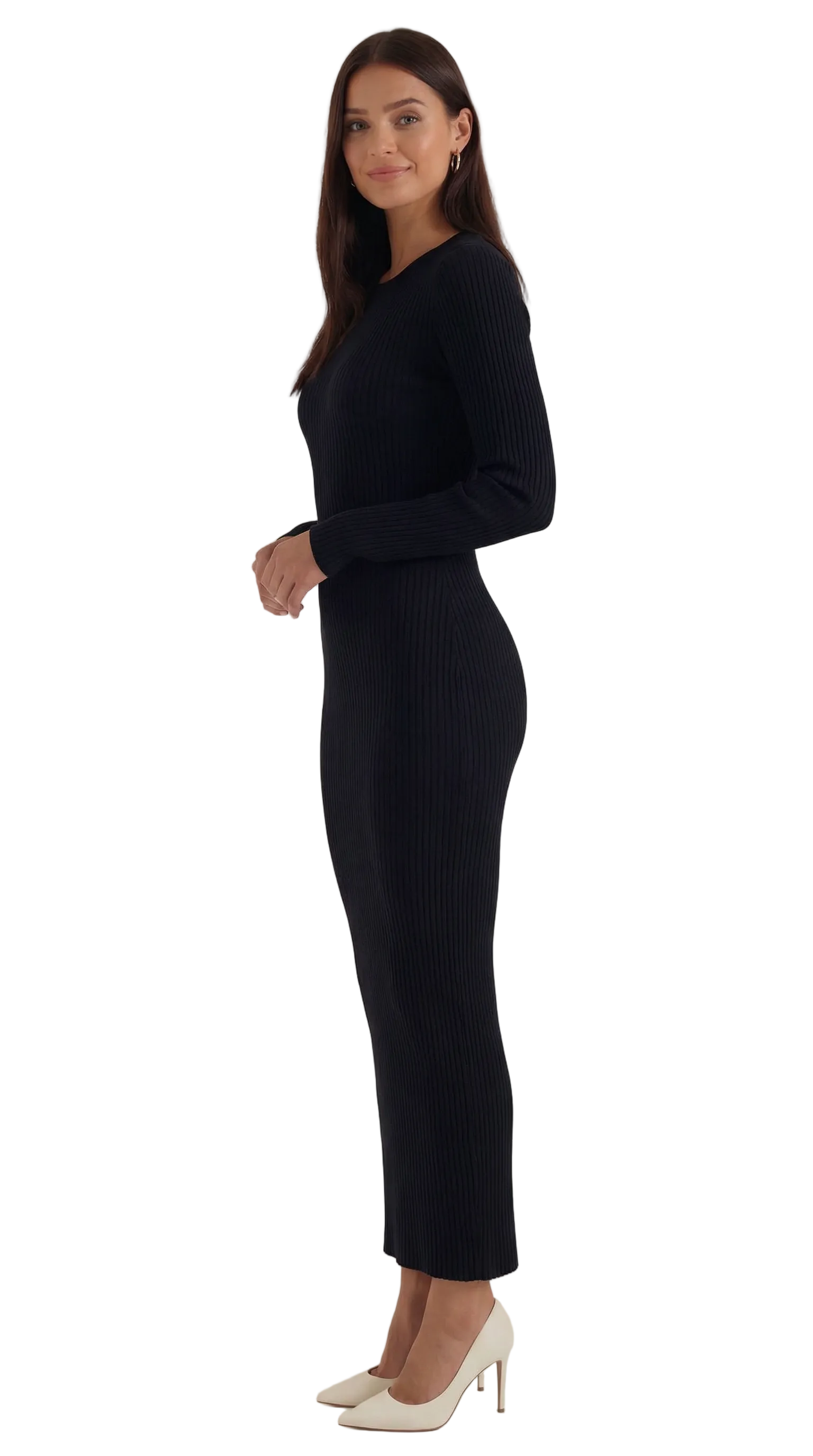 Sheila Ribbed Bodycon Midi Dress