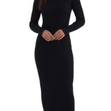 Sheila Ribbed Bodycon Midi Dress