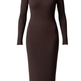 Sheila Ribbed Bodycon Midi Dress