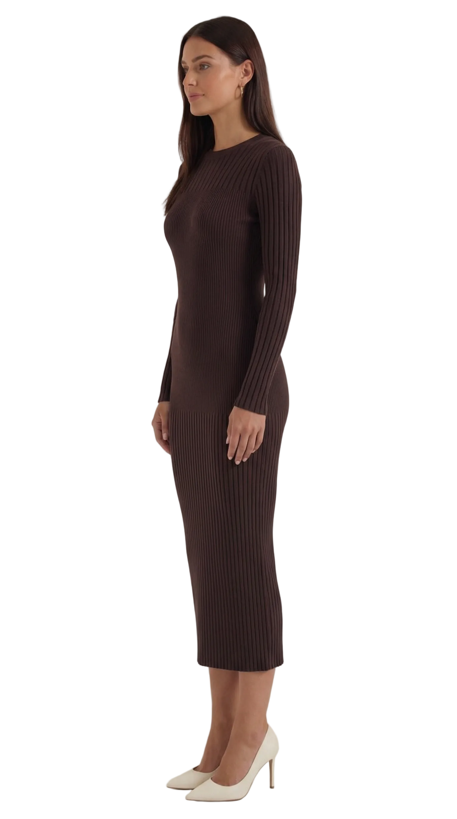 Sheila Ribbed Bodycon Midi Dress