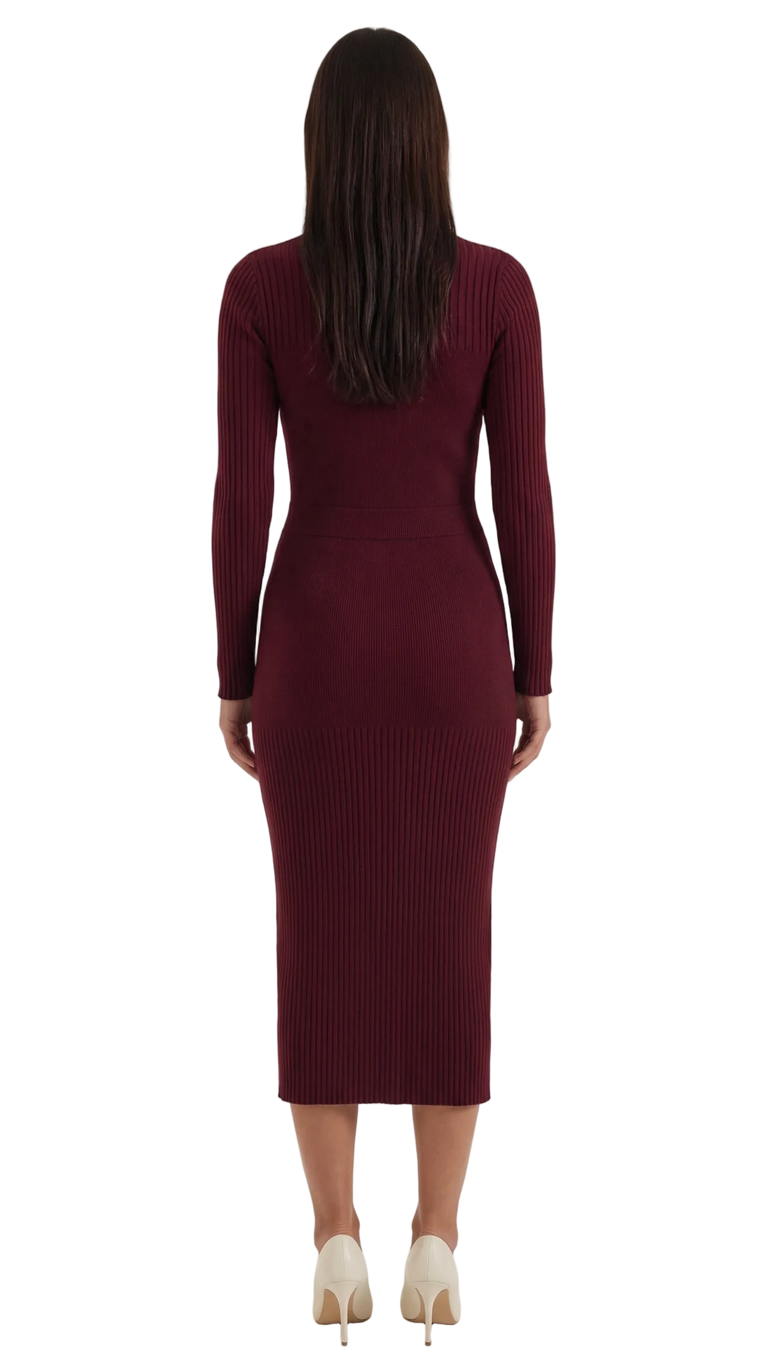 Sheila Ribbed Bodycon Midi Dress