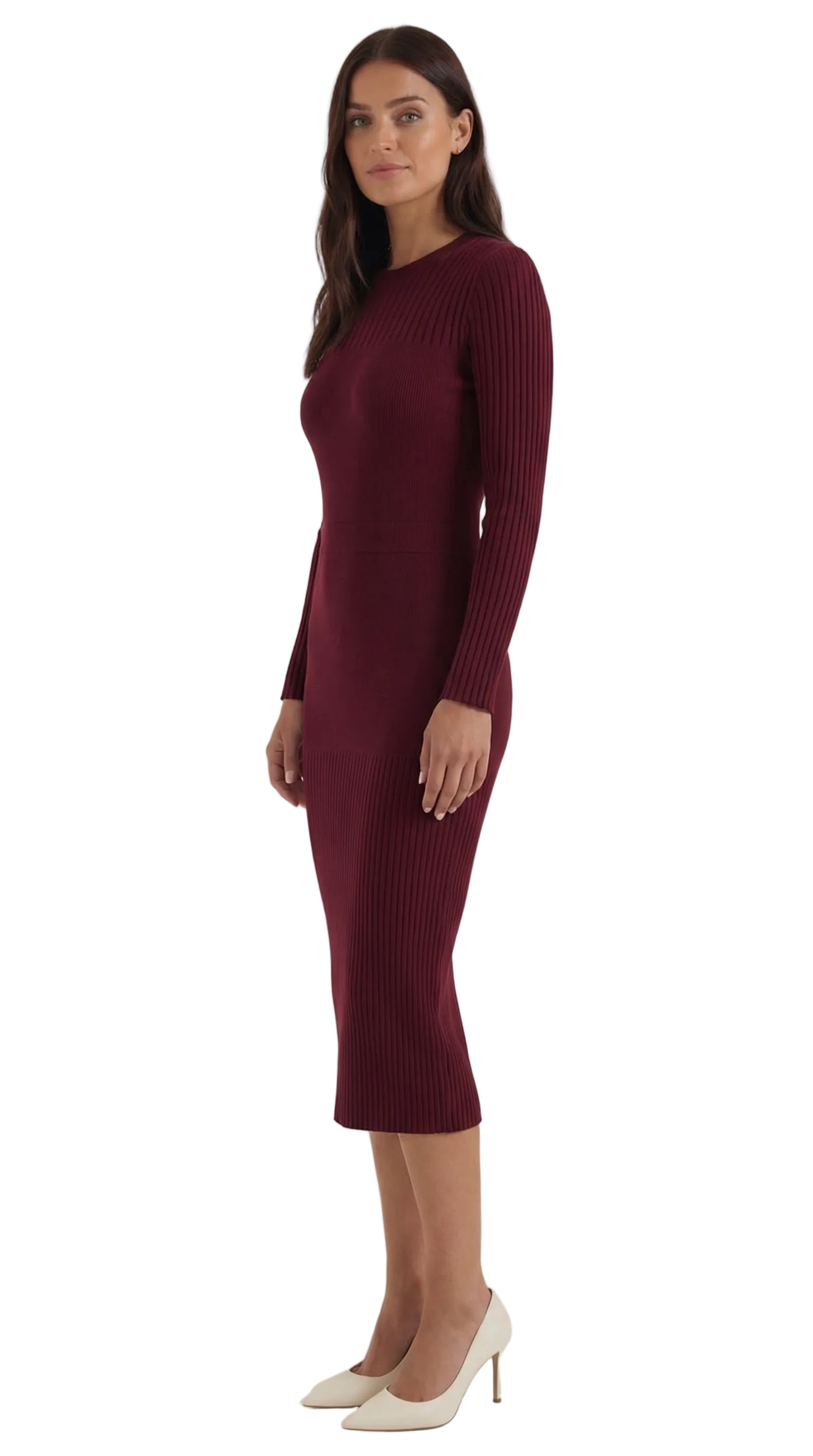 Sheila Ribbed Bodycon Midi Dress