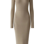 Sheila Ribbed Bodycon Midi Dress