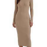 Sheila Ribbed Bodycon Midi Dress