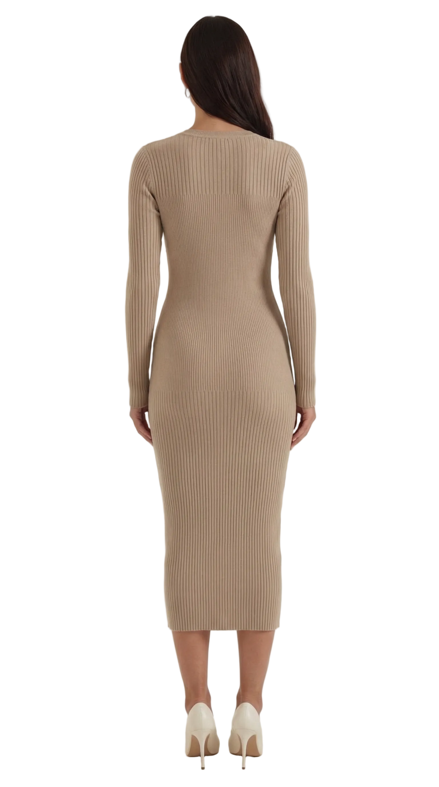 Sheila Ribbed Bodycon Midi Dress