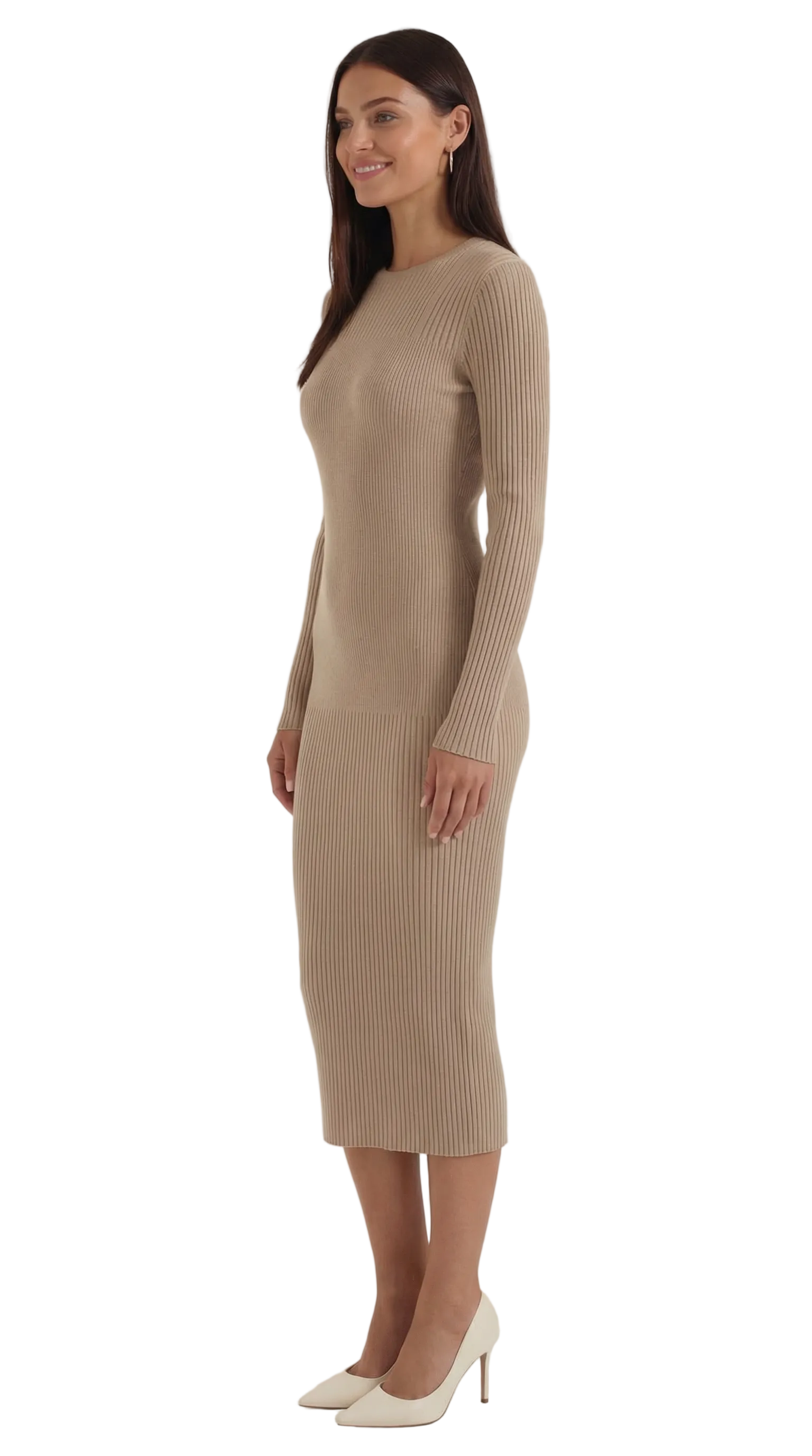 Sheila Ribbed Bodycon Midi Dress