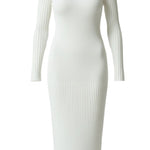Sheila Ribbed Bodycon Midi Dress