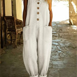 RELAXED BUTTON FRONT DENIM OVERALLS 1