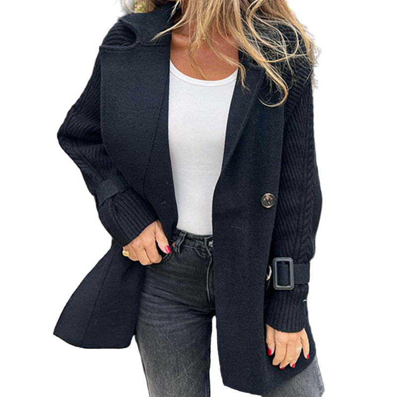 DOUBLE-BREASTED MID-LENGTH COAT