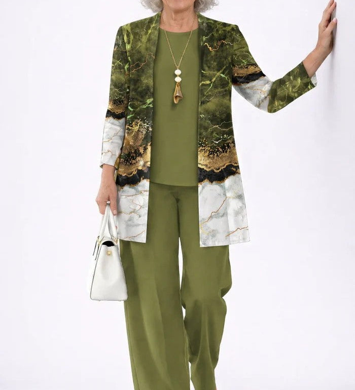 GREEN THREE-PIECE SET