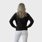 Helle | Waffle Knit Sweater with Buttons