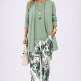 GREEN & WHITE THREE-PIECE SET